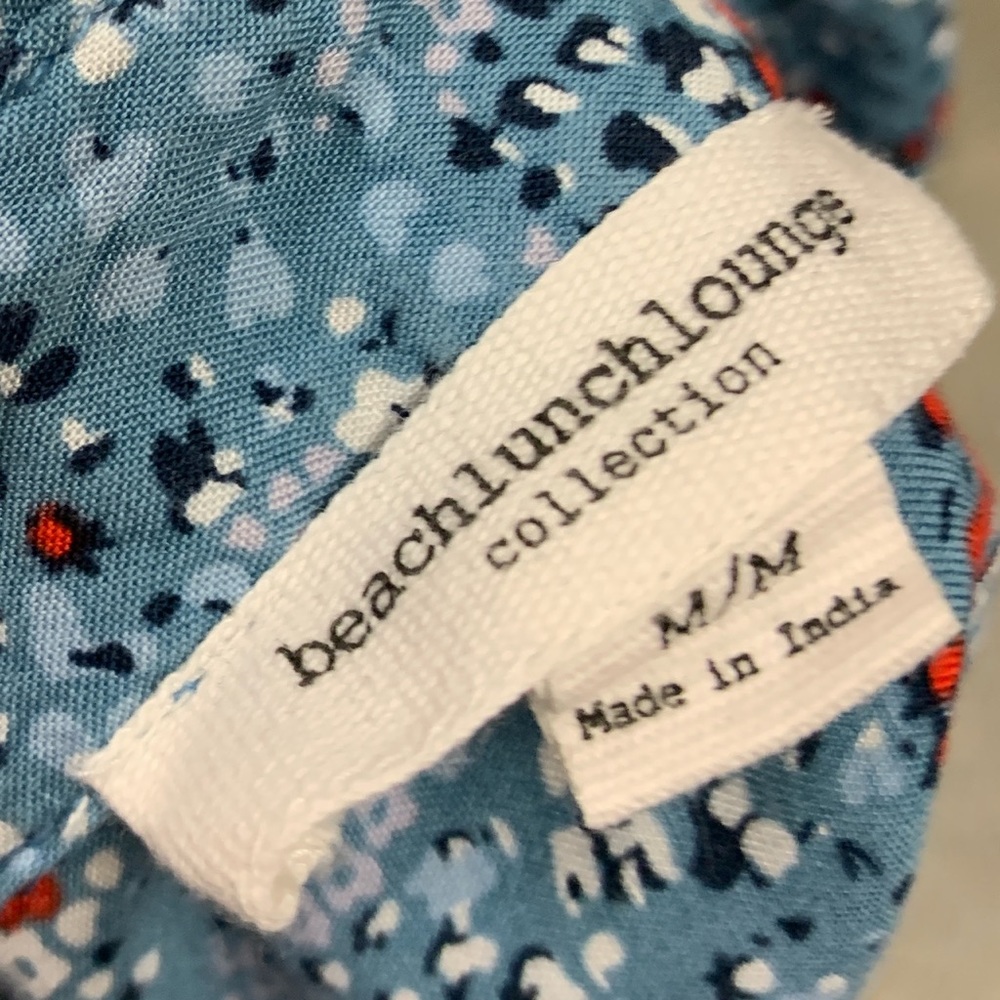 Blue Floral Button Up! - Picture 5 of 5